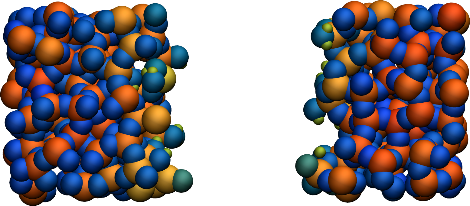 Cracked silicon oxide after addition of hydrogen atoms